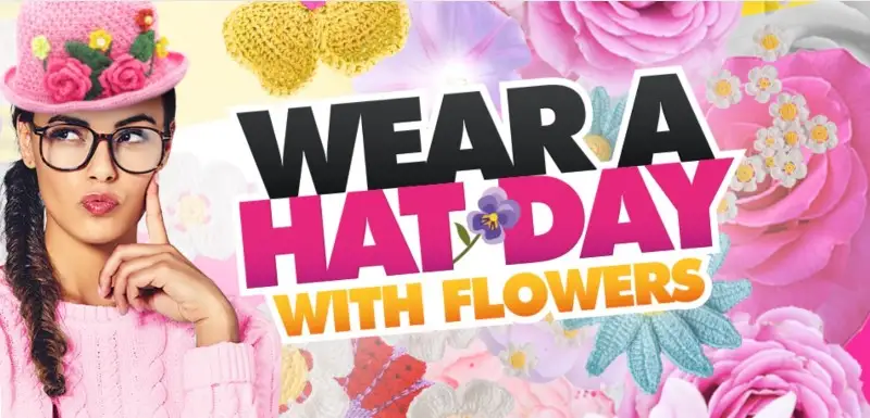 Booker Flowers Raising Money for Brain Tumour Research Wear a Hat with Flowers Day